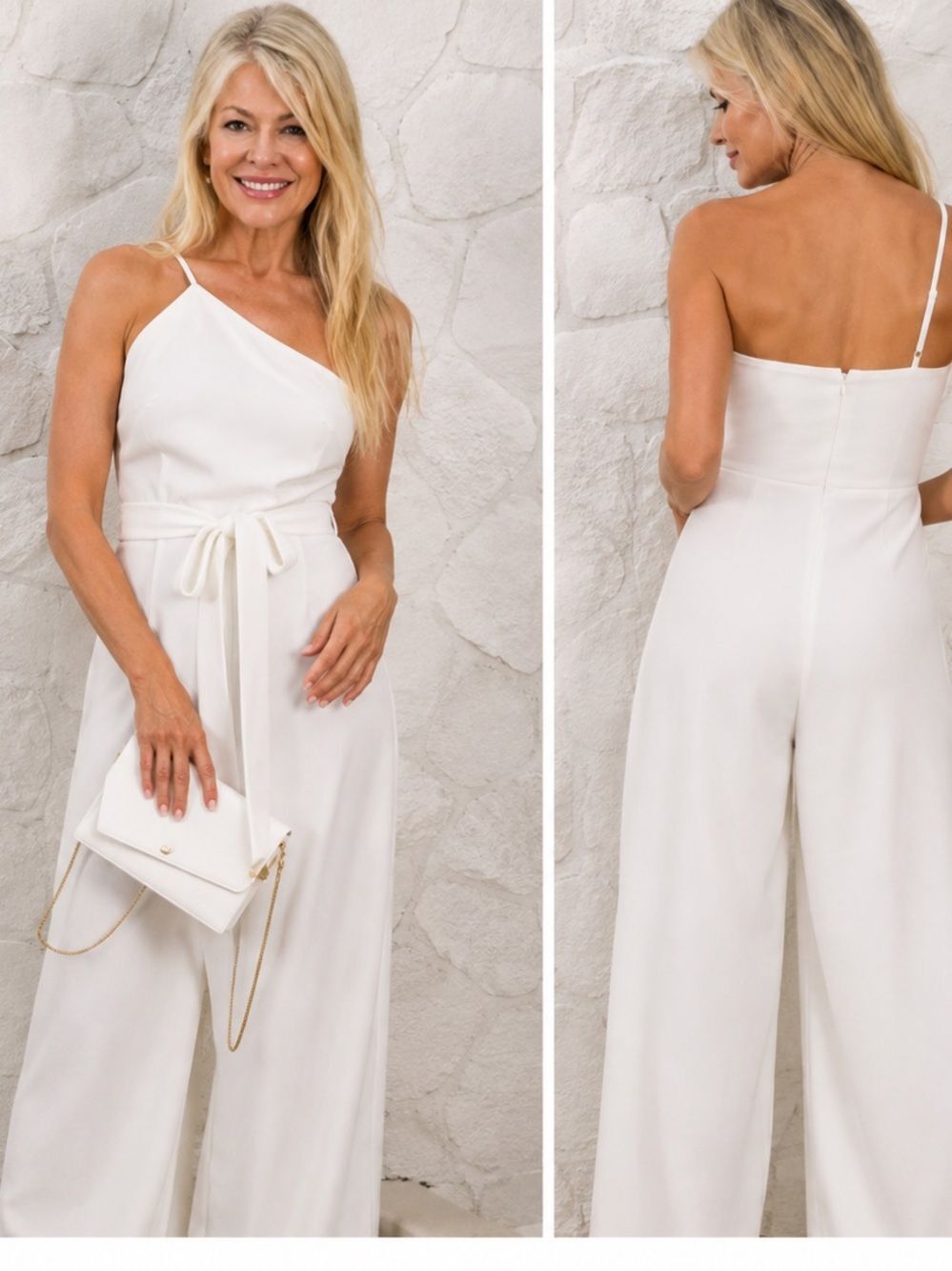 Petal & Pup Leyton Jumpsuit White $95